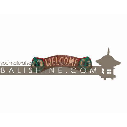 Balishine: Your natural source of indonesian handicraft presents in its Home Decor collection the Tiki Sign:17BAA505210:This tiki sign is a handicraft of Bali made from albesia wood.  Personalize your text