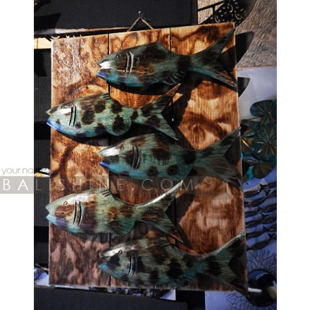 Balishine: Your natural source of indonesian handicraft presents in its Home Decor collection the Tropical Wooden Fish Wall Frame:17TER507909:This wall frame is produced in Indonesia made from wooden base with wooden albasia fish.  Other color possible.