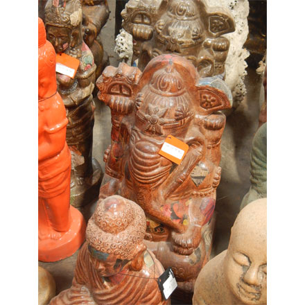 Balishine: Your natural source of indonesian handicraft presents in its Outdoor collection the Ganesha Statue:217LJP7545:This ganesha statue is made from GRC (concrete mixed with fiber) and can be used indoor or outdoor.  lots of colors available.