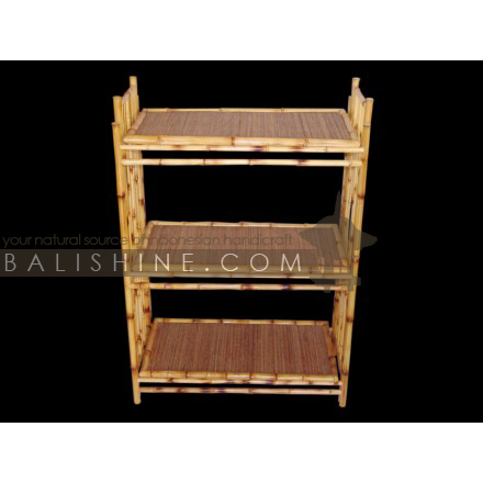 Balishine: Your natural source of indonesian handicraft presents in its The shop accessories collection the Display:319AXE5910:This bamboo display is produced in Indonesia and made from natural bamboo with coconut lidi finishing.  Same as picture