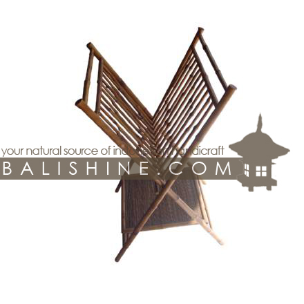 Balishine: Your natural source of indonesian handicraft presents in its The shop accessories collection the Display:319GAC4982:This folding book holder is produced in Bali, made from bambou.  natural, green, red, black or chocolate color