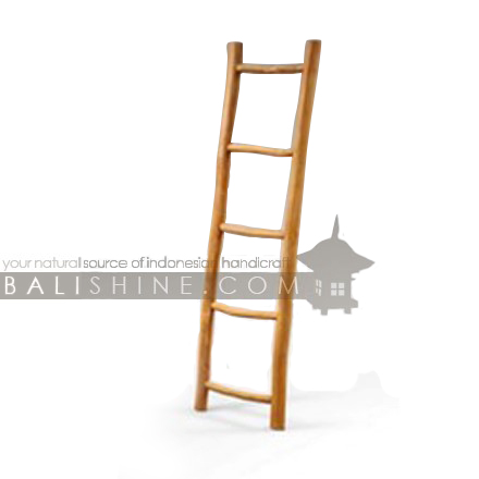 Balishine: Your natural source of indonesian handicraft presents in its The shop accessories collection the Teak Branch Ladder:319CAN8075:Normally discarded, teak branches get a second chance as a beautiful ladder laden with lots of natural charm. Perfect for draping towels, linens or throws.  Available in natural, dark, white wash or black wash color.