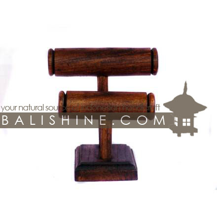 Balishine: Your natural source of indonesian handicraft presents in its The shop accessories collection the Bracelets Holder:39PLA2346:This bracelets holder is produced in Bali made from Jempinis wood.  The colors available are Black, Brown, Dark Brown or Red.
