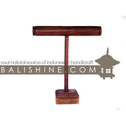 Balishine: Your natural source of indonesian handicraft presents in its The shop accessories collection the Bracelets Holder:39PLA2349:This bracelets holder is produced in Bali made from Jempinis wood.  The colors available are Black, Brown, Dark Brown or Red.