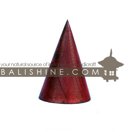 Balishine: Your natural source of indonesian handicraft presents in its The shop accessories collection the Bracelets Holder:39PLA2361:This cone bracelets holder is produced in Bali made from Jempinis wood.  The colors available are Black, Brown, Dark Brown or Red.