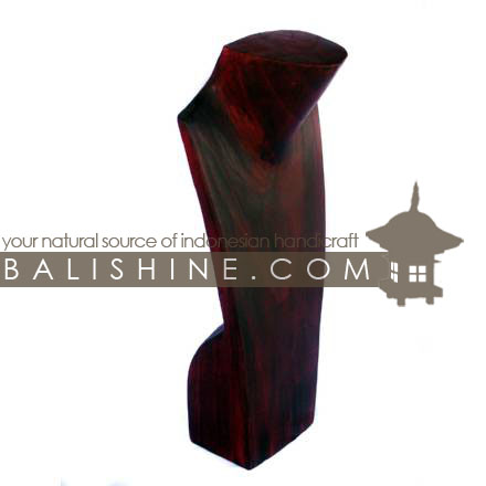 Balishine: Your natural source of indonesian handicraft presents in its The shop accessories collection the Necklaces Holder:39PLA2315:This necklaces holder is produced in Bali made from Jempinis wood.  The colors available are Black, Brown, Dark Brown or Red.