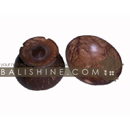 Balishine: Your natural source of indonesian handicraft presents in its Tableware collection the Bowl:624JAS2894:This bowl is produced in Bali made from natural coconut.  Natural color