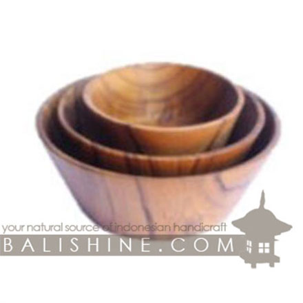 Balishine: Your natural source of indonesian handicraft presents in its Tableware collection the Bowl:624WAS7127:This bowl is produced in Bali made from natural old teak wood with coconut oil finishing.  