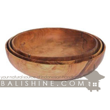 Balishine: Your natural source of indonesian handicraft presents in its Tableware collection the Bowl:624WAS7129:This bowl is produced in Bali made from natural old teak wood with coconut oil finishing.  