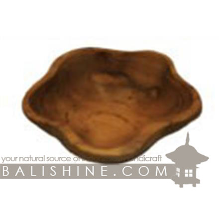 Balishine: Your natural source of indonesian handicraft presents in its Tableware collection the Bowl:624WAS7130:This bowl is produced in Bali made from natural old teak wood with coconut oil finishing.  