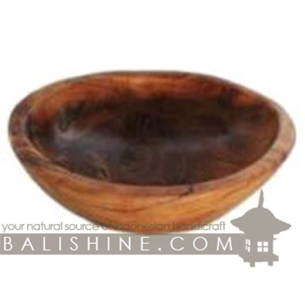 Balishine: Your natural source of indonesian handicraft presents in its Tableware collection the Bowl:624WAS7131:This bowl is produced in Bali made from natural old teak wood with coconut oil finishing.  