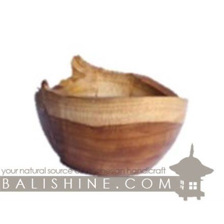 Balishine: Your natural source of indonesian handicraft presents in its Tableware collection the Bowl:624WAS7133:This bowl is produced in Bali made from natural old teak wood with coconut oil finishing.  