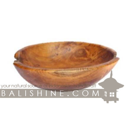 Balishine: Your natural source of indonesian handicraft presents in its Tableware collection the Bowl:624WAS7140:This bowl is produced in Bali made from natural old teak wood with coconut oil finishing.  
