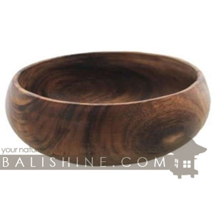 Balishine: Your natural source of indonesian handicraft presents in its Tableware collection the Bowl:624WAS7261:This bowl is produced in Bali made from natural old teak wood with coconut oil finishing.  