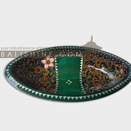 Balishine: Your natural source of indonesian handicraft presents in its Tableware collection the Decorative Bowl:624KET7768:This decorative bowl is made with Mahogani wood. Produced in the beautiful island of Lombok.  Other color available (green, white, red?). Please contact us.