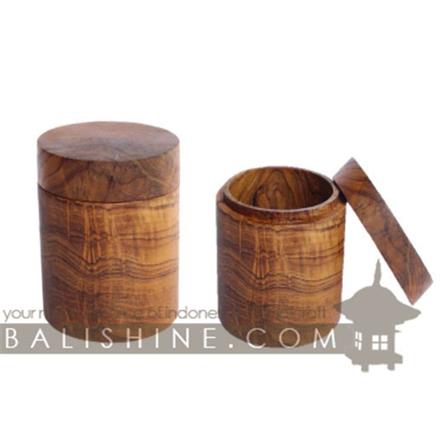 Balishine: Your natural source of indonesian handicraft presents in its Tableware collection the Jar:624WAS7180:This jar is produced in Bali made from natural old teak wood with coconut oil finishing.  