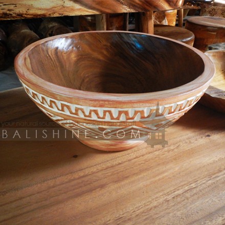 Balishine: Your natural source of indonesian handicraft presents in its Tableware collection the Wooden Decorative Bowl :624JAT8277:This decorative bowl is made from wood.  