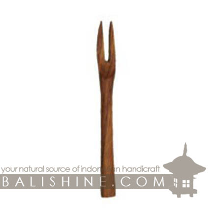 Balishine: Your natural source of indonesian handicraft presents in its Tableware collection the Fork:632WAS7067:This fork is produced in Bali made from natural old teak wood with coconut oil finishing.  