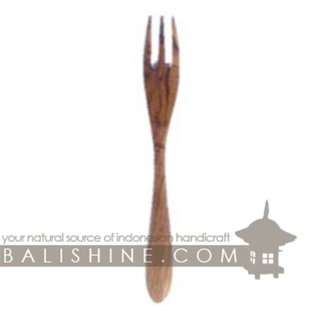 Balishine: Your natural source of indonesian handicraft presents in its Tableware collection the Fork:632WAS7103:This fork is produced in Bali made from natural old teak wood with coconut oil finishing.  