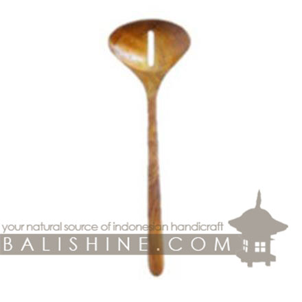 Balishine: Your natural source of indonesian handicraft presents in its Tableware collection the Ladle:632WAS7111:This ladle is produced in Bali made from natural old teak wood with coconut oil finishing.  