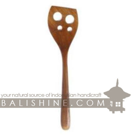 Balishine: Your natural source of indonesian handicraft presents in its Tableware collection the Spatula:632WAS7117:This spatula is produced in Bali made from natural old teak wood with coconut oil finishing.  