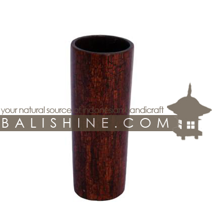 Balishine: Your natural source of indonesian handicraft presents in its Tableware collection the Glass:635DIV1243:This glass is produced in Bali it's an handmade glass  and the matting of brown coconut shell mosaic.  
