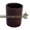 balishine This glass is produced in Bali it's an handmade glass  and the matting of brown coconut shell mosaic.