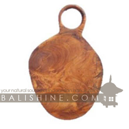 Balishine: Your natural source of indonesian handicraft presents in its Tableware collection the Cutting Board:634WAS7210:This cutting board is produced in Bali made from natural old teak wood with coconut oil finishing.  