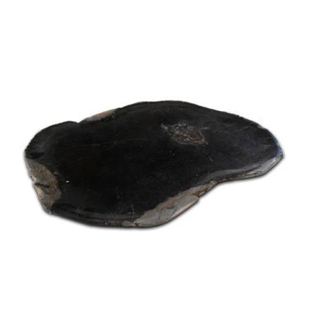 Balishine: Your natural source of indonesian handicraft presents in its Tableware collection the Black Petrified Wood Plate Large:634DF8503:This plate is made from petrified wood.  