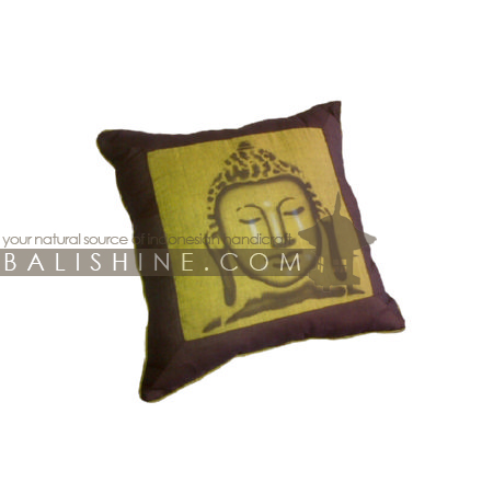 Balishine: Your natural source of indonesian handicraft presents in its Textile & Rugs collection the Pillow Cases:537MKN6970:This pillow case is produced in Bali it's a natural handmade textile with closing zip.  50% coton and 50% polyester. Same as picture