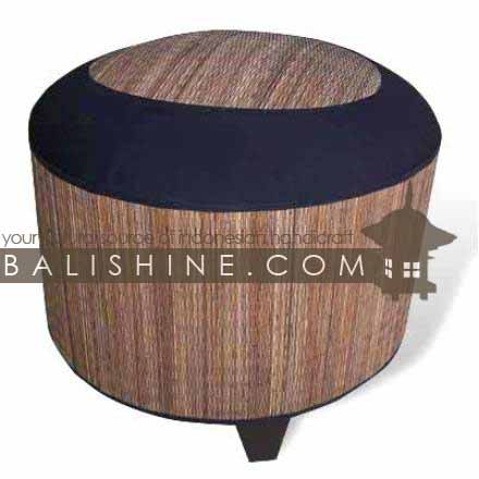 Balishine: Your natural source of indonesian handicraft presents in its Textile & Rugs collection the Pouf Stool:541JAS3069:This pouf stool is produced in Bali made from the matting of natural coconut root. It can be opened.  Natural color