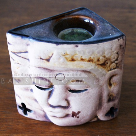 Balishine: Your natural source of indonesian handicraft presents in its Various collection the Oil Burner:44AGG586108:This oil burner is produced in Bali made from ceramic.   Same as picture