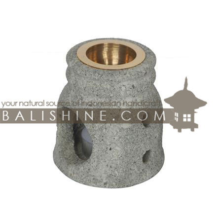 Balishine: Your natural source of indonesian handicraft presents in its Various collection the Oil Burner:44KLJ587295:This oil burner is produced in Bali made from lime stone.  