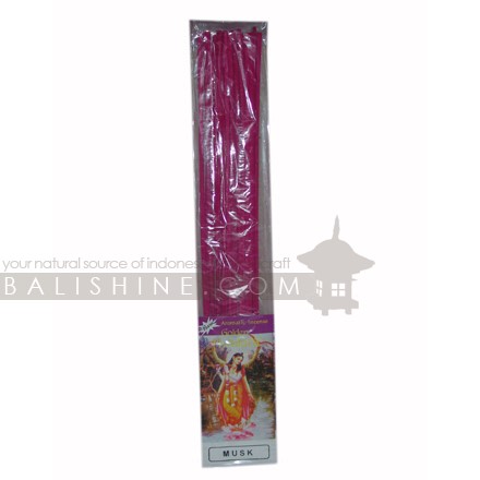 Balishine: Your natural source of indonesian handicraft presents in its Various collection the Pack 20 Sticks Natural:44ARJ542376:These incense sticks is produced in Bali made from tropical pulp flower. 20  natural sticks inside paper and plastic.  Also available in aromas : Amber, Apple, Bergamot, Cacao, Canabis, Chempaka, Cinnamon, Citronnella, Clove, Coconut, Coffe, Darshan, Euqaliptus, Frangipani, Gardenia, Grass, Jasmine, Krishna Musk, Lavender, Lemon, Lotus, Macana, Mango, Musk, Nagchampa, Narcis, Night Queen,  Opium, Orange, Orchid, Passion Fruit, Patchouly, Peppermint, Rose, Rosemary, Sakura, Sandalwood, Spice, Strawberry, Sweet balinese, Variety, Vetiver, Ylang-Ylang, Vanilla, Lotus.