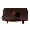 balishine This incense sticks holder is produced in Bali made from teak wood and the matting of brown coconut shell.