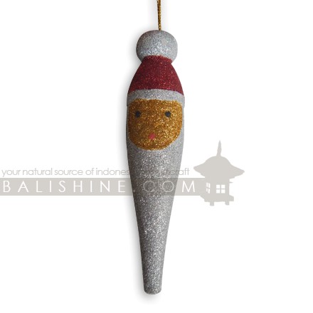 Balishine: Your natural source of indonesian handicraft presents in its Various collection the Hanging Santa Claus Decorations:413RAT7937:This hanging christmas decoration is produced in Bali and made from natural albasia wood.   
