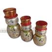 balishine This set of 3 snowman is produced in Bali and made from natural albasia wood. 