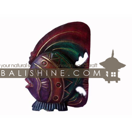 Balishine: Your natural source of indonesian handicraft presents in its Various collection the Funny Handicraft:415TOS7600:This fish is produced in Bali made from albesia wood.  Full color