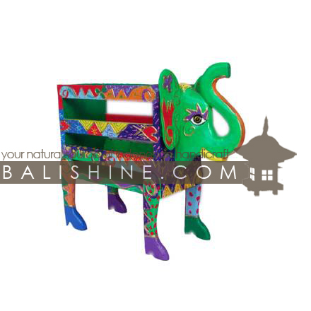 Balishine: Your natural source of indonesian handicraft presents in its Various collection the Magazine Holder :415KAG7606:This elephant magazine holder is produced in Bali made from albesia wood.  Full color