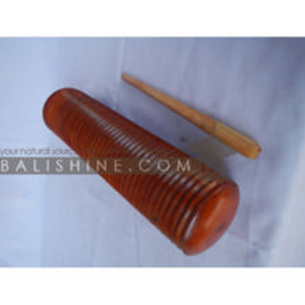 Balishine: Your natural source of indonesian handicraft presents in its Various collection the Crac crac:412CIK606743:This music instrument is a handicraft of Bali made from mahogany wood.  
