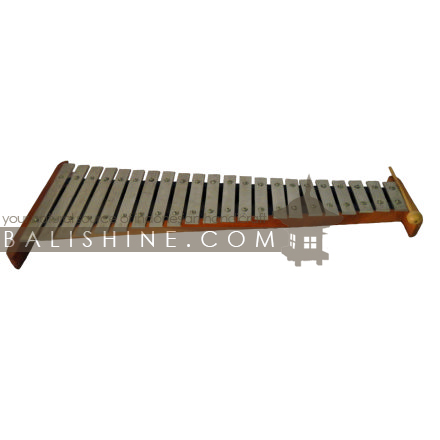 Balishine: Your natural source of indonesian handicraft presents in its Various collection the Xylophone:412MIK606994:This xylophone 22 tones is a handicraft of Bali made from stainless and mahogany wood.  